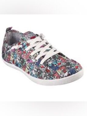 BOBS from Skechers Women's B Cute Friends Fur-Ever sneakers colorful dog print 9